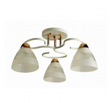 Потолочная люстра ЭкономСвет 11173/3WT+FGD WT+CL