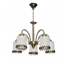 Потолочная люстра ЭкономСвет 10078/5AB WT+CL+AB