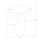 Потолочная люстра TK Lighting 3318 Marco Green
