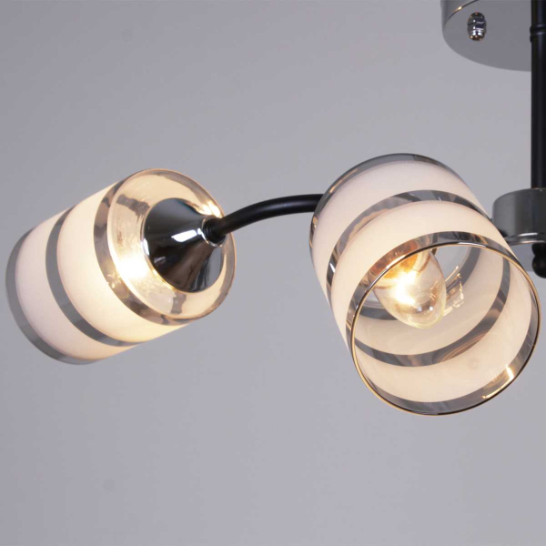 Потолочная люстра Reluce 45360-0.3-04 BK+CR