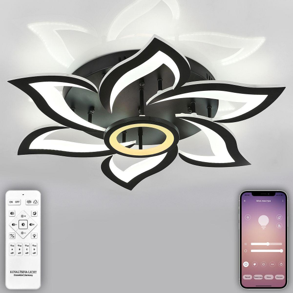 Потолочная люстра Natali Kovaltseva OLIMP HIGH-TECH LED LAMPS 82020 BLACK Потолочная люстра Natali Kovaltseva OLIMP HIGH-TECH LED LAMPS 82020 BLACK
