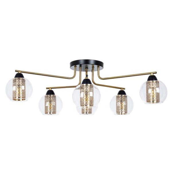 Потолочная люстра Arte Lamp Manchester A7045PL-6BK Потолочная люстра Arte Lamp Manchester A7045PL-6BK