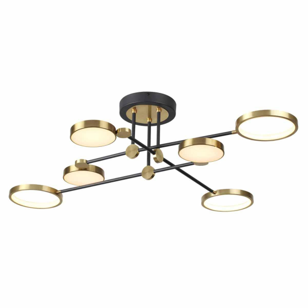Потолочная светодиодная люстра Odeon Light Midcent Denzel 4320/60CL Потолочная светодиодная люстра Odeon Light Midcent Denzel 4320/60CL
