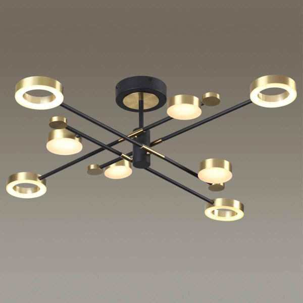 Потолочная светодиодная люстра Odeon Light Midcent Denzel 4321/63CL Потолочная светодиодная люстра Odeon Light Midcent Denzel 4321/63CL