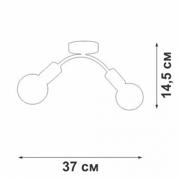 Потолочная люстра Vitaluce V4989-1/2PL Потолочная люстра Vitaluce V4989-1/2PL