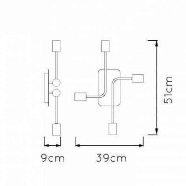 Потолочная люстра Lucide Lester 21118/04/30 Потолочная люстра Lucide Lester 21118/04/30