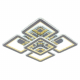 Потолочная светодиодная люстра Profit Light 8041/4+1 CHR