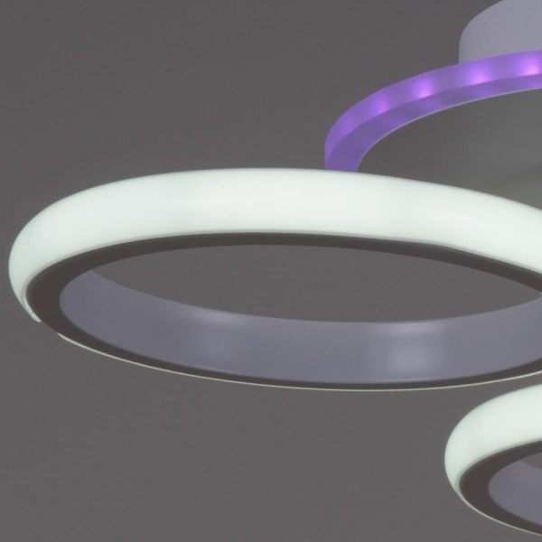 Потолочная светодиодная люстра Reluce 05855-0.3-03 WH (RGB) Потолочная светодиодная люстра Reluce 05855-0.3-03 WH (RGB)