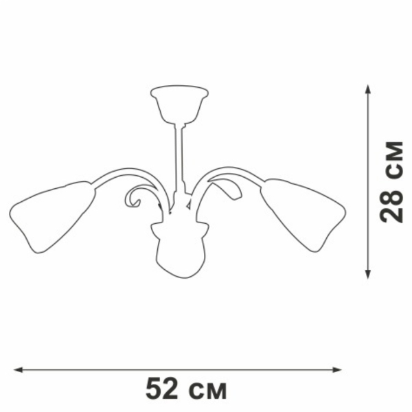 Потолочная люстра Vitaluce V3873-0/3PL