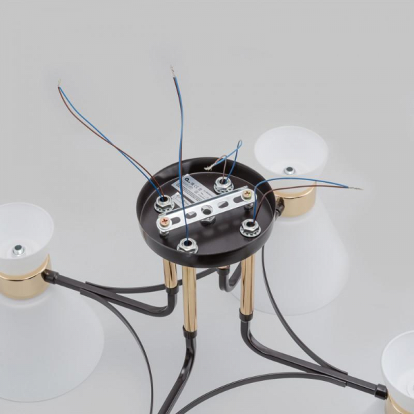 Потолочная люстра IMEX MD.5692-4-S-COFFEE+FGD Потолочная люстра IMEX MD.5692-4-S-COFFEE+FGD