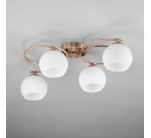 Потолочная люстра Eurosvet 30144/4 античная бронза