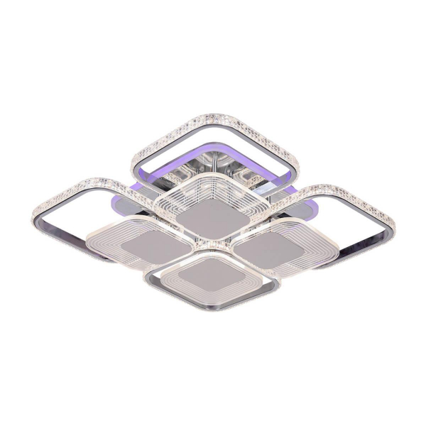 Потолочная светодиодная люстра Profit Light 5886/4+4B CHR Потолочная светодиодная люстра Profit Light 5886/4+4B CHR