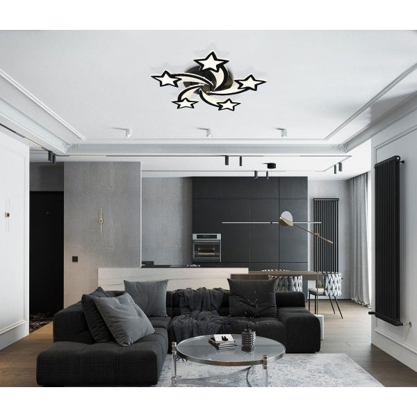 Потолочная светодиодная люстра Natali Kovaltseva Innovation Style 83018 Black Потолочная светодиодная люстра Natali Kovaltseva Innovation Style 83018 Black