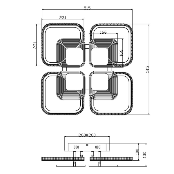 Потолочная светодиодная люстра Escada Samia 10255/8LED Потолочная светодиодная люстра Escada Samia 10255/8LED