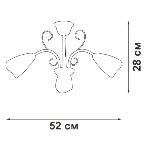 Потолочная люстра Vitaluce V3877-9/3PL