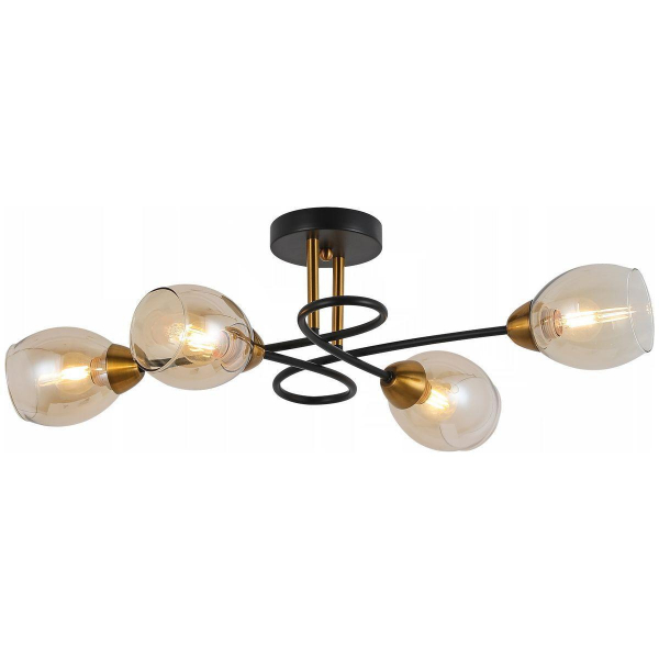 Потолочная люстра Illumico IL8263-4COU-79 BK GD Потолочная люстра Illumico IL8263-4COU-79 BK GD