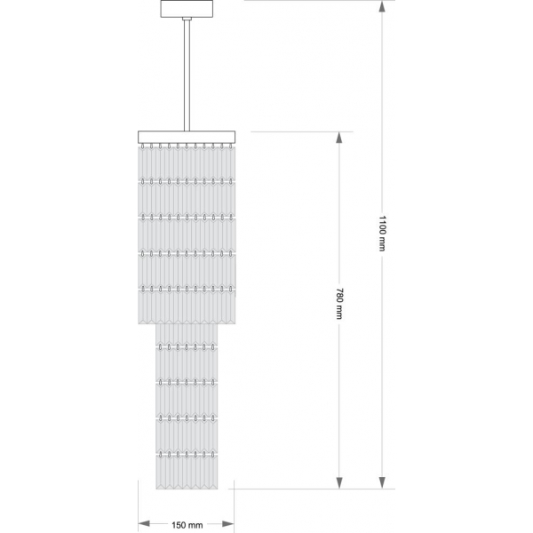 Потолочная люстра KUTEK ELLINI ELL-ZW-4(Z)150/V