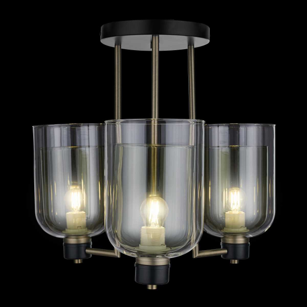 Потолочная люстра 33 ИДЕИ CHN900.03.AMB17.ABL-M05TG