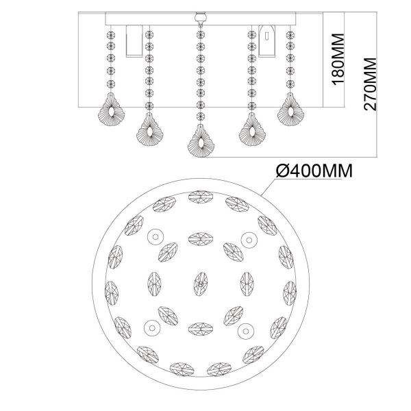 Потолочная люстра MW-Light Жаклин 465016304 Потолочная люстра MW-Light Жаклин 465016304