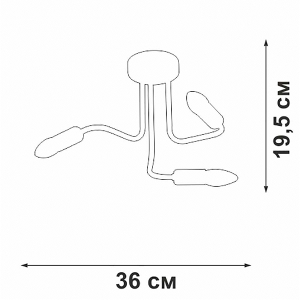 Потолочная люстра Vitaluce V3023-1/3PL Потолочная люстра Vitaluce V3023-1/3PL