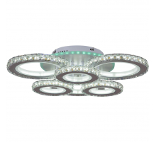 Потолочная светодиодная люстра Reluce 03900-0.3-3+3B WH+CR (RGB)