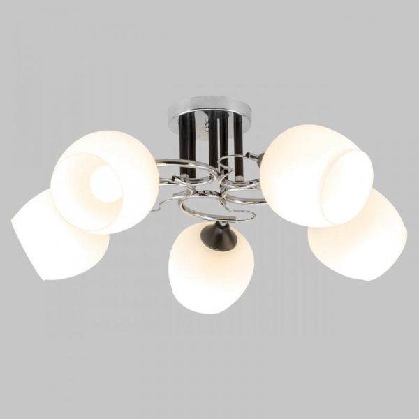 Потолочная люстра IMEX MD.3618-5-S-CH+BK Потолочная люстра IMEX MD.3618-5-S-CH+BK