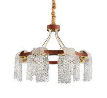 Люстра Loft-Concept Leather Glass Chandelier 40.6282-0