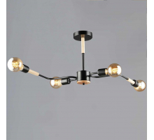 Люстра Reluce 10070-0.3-04 BK+WOOD