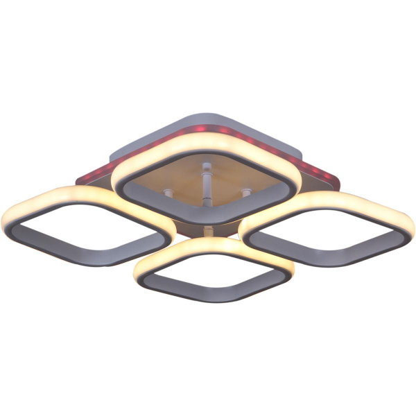 Потолочная светодиодная люстра Reluce 05854-0.3-04 WH (RGB) Потолочная светодиодная люстра Reluce 05854-0.3-04 WH (RGB)