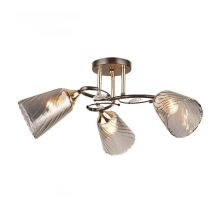 Потолочная люстра ЭкономСвет 12217/3BK+FGD GR