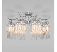 Потолочная люстра Eurosvet Sevilia 10119/8 хром/прозрачный хрусталь Strotskis
