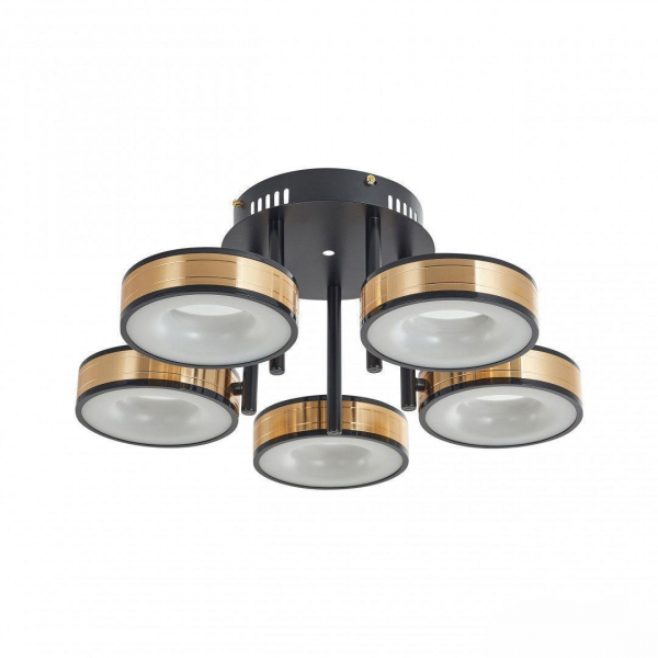 Потолочная светодиодная люстра Arte Milano Ferrara71040 271040/5R BK/GD Потолочная светодиодная люстра Arte Milano Ferrara71040 271040/5R BK/GD