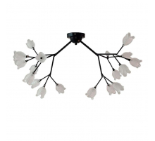 Потолочная люстра ЭкономСвет 11112/18BK WT