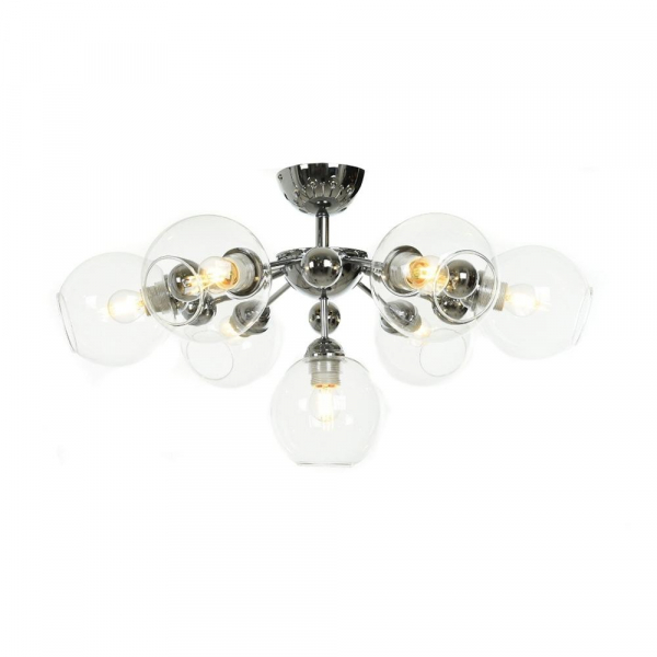 Потолочная люстра Lumina Deco Devoli 8040-7 CHR+PR Потолочная люстра Lumina Deco Devoli 8040-7 CHR+PR