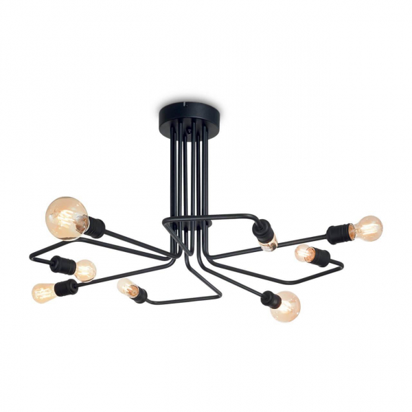 Потолочная люстра Ideal Lux Triumph PL8 Nero 242378 Потолочная люстра Ideal Lux Triumph PL8 Nero 242378