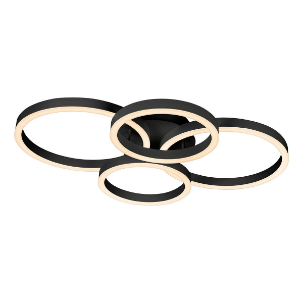 Потолочная светодиодная люстра iLedex Ring-New 6815-300/400-X-T BK Потолочная светодиодная люстра iLedex Ring-New 6815-300/400-X-T BK