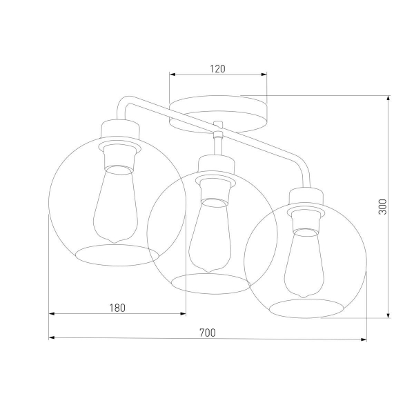 Потолочная люстра TK Lighting 4020 Bari Потолочная люстра TK Lighting 4020 Bari