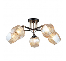 Потолочная люстра ЭкономСвет 12216/5BK+FGD BR