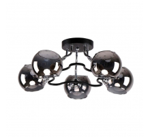 Потолочная люстра ЭкономСвет 20715/5CR+BK GR