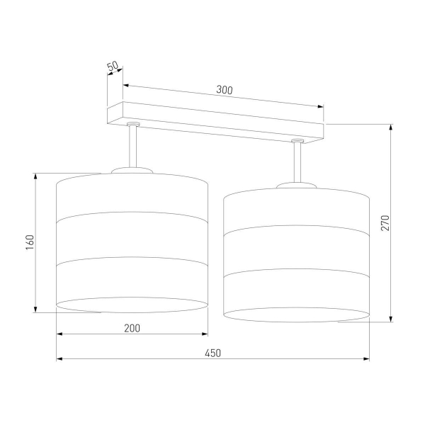 Потолочная люстра TK Lighting 3223 Tago White Потолочная люстра TK Lighting 3223 Tago White