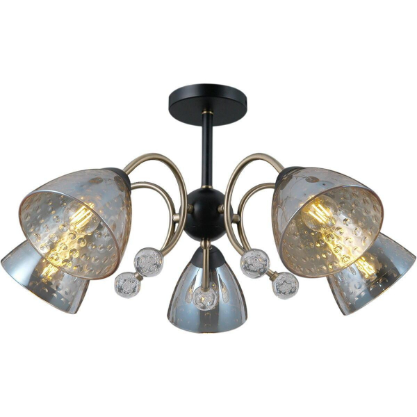 Потолочная люстра Illumico IL0230-5CSQ-29 BK AB Потолочная люстра Illumico IL0230-5CSQ-29 BK AB