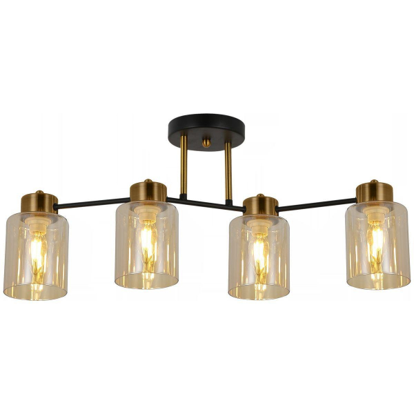 Потолочная люстра Illumico IL6111-4COU-79 BK GD Потолочная люстра Illumico IL6111-4COU-79 BK GD
