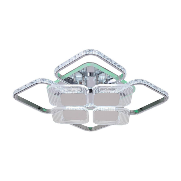 Потолочная светодиодная люстра Profit Light 5886/4+4A CHR Потолочная светодиодная люстра Profit Light 5886/4+4A CHR