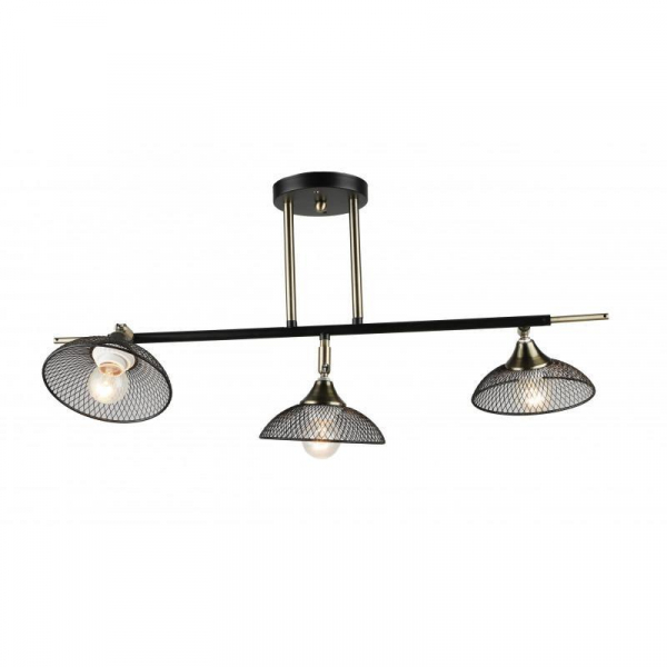 Потолочная люстра IMEX MD.5728-3-S-AB+BK Потолочная люстра IMEX MD.5728-3-S-AB+BK