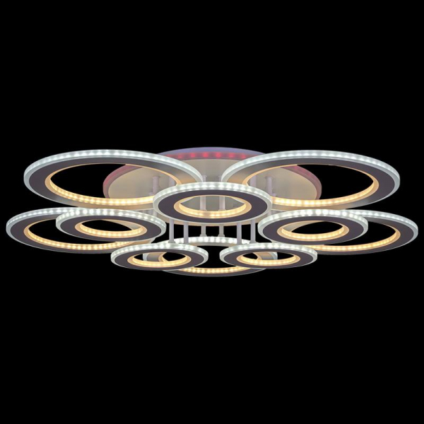 Потолочная светодиодная люстра Reluce 08881-0.3-5+5LED WH (BL+YL) Потолочная светодиодная люстра Reluce 08881-0.3-5+5LED WH (BL+YL)