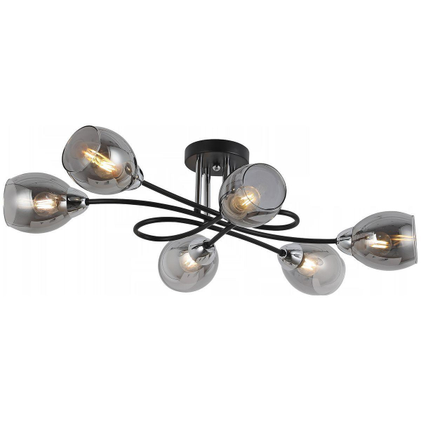 Потолочная люстра Illumico IL8263-6COU-79 BK CR Потолочная люстра Illumico IL8263-6COU-79 BK CR