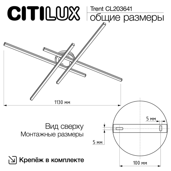 Потолочная люстра Citilux CL203641