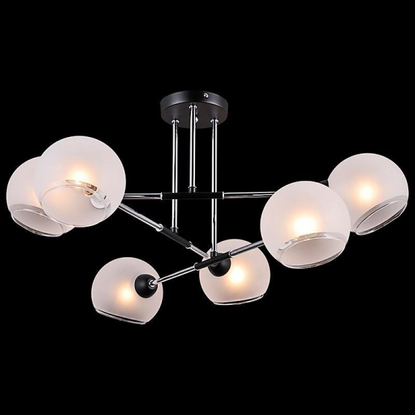 Потолочная люстра Illumico IL9900-6CSQ-79 CR BK Потолочная люстра Illumico IL9900-6CSQ-79 CR BK