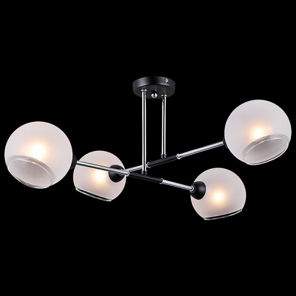 Потолочная люстра Illumico IL9900-4CSQ-79 CR BK Потолочная люстра Illumico IL9900-4CSQ-79 CR BK