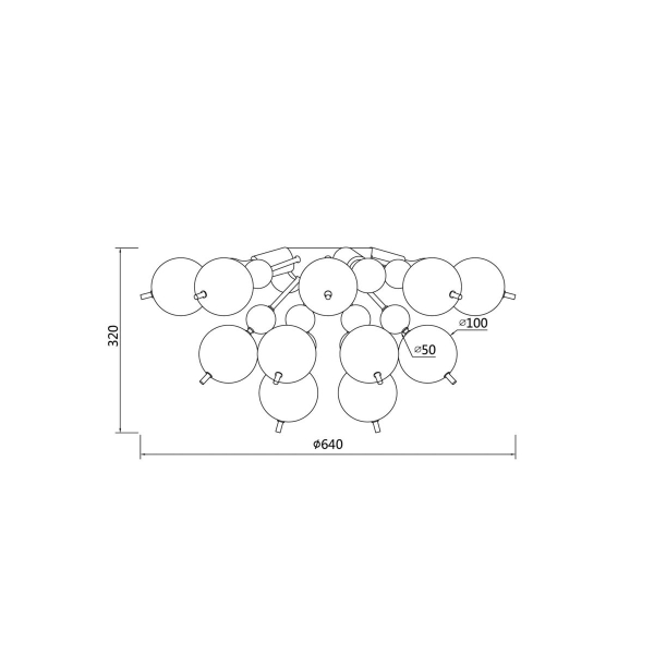 Потолочная люстра Maytoni Bolla MOD133CL-04CH